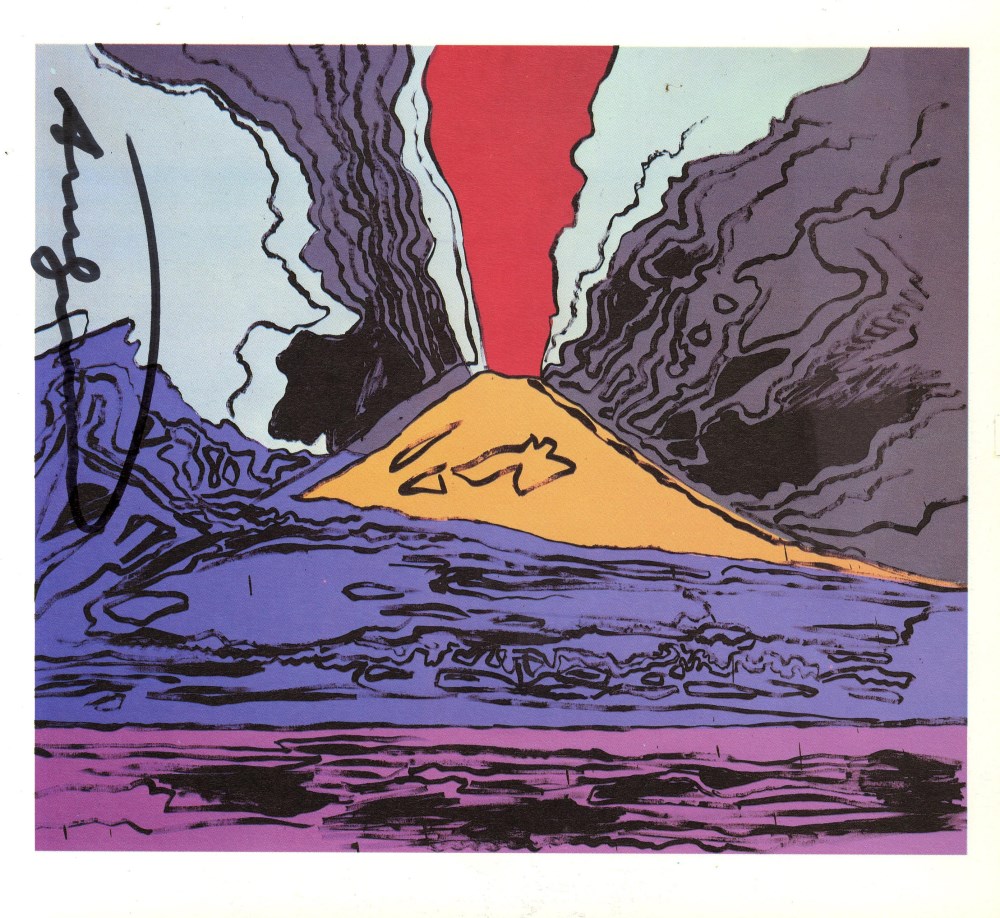 ANDY WARHOL - Vesuvius #02 - Color offset lithograph