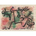 PAUL KLEE - Vor Damonen fliehen - Watercolor and pen and ink on paper