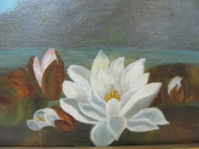 JOHN LAFARGE - Water Lilies - Oil on panel - Bild 9 aus 9