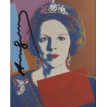 ANDY WARHOL - Queen Beatrix (#1) - Color offset lithograph