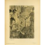 EDGAR DEGAS - Un client serieux - Original duogravure, after the monotype