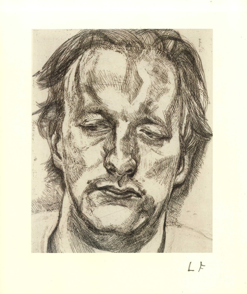 LUCIAN FREUD - Head of a Man - Offset lithograph [following the original etching]