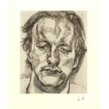LUCIAN FREUD - Head of a Man - Offset lithograph [following the original etching]