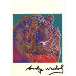 ANDY WARHOL - Siberian Tiger - Color offset lithograph