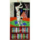 DAVID HOCKNEY - Parade, Metropolitan Opera, N.Y., 1981 - Color silkscreen
