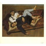 LUCIAN FREUD - Bella and Esther - Color offset lithograph