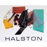 ANDY WARHOL - Halston Men's Wear - Original color silkscreen and lithograph