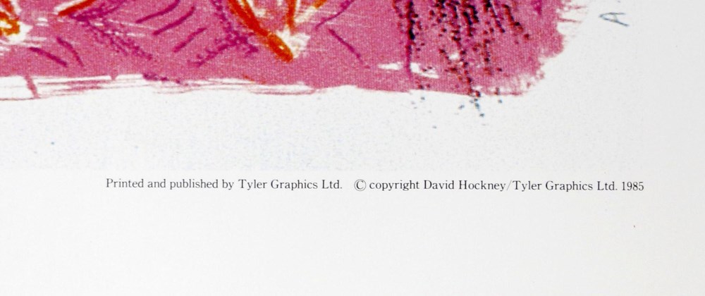 DAVID HOCKNEY - Amaryllis in Vase - Color offset lithograph - Image 2 of 2