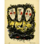 RUFINO TAMAYO - Tres Mascaras y Tres Alacranes - Color lithograph