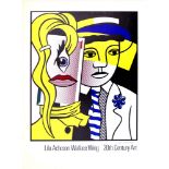 ROY LICHTENSTEIN - Stepping Out [small version] - Color lithograph