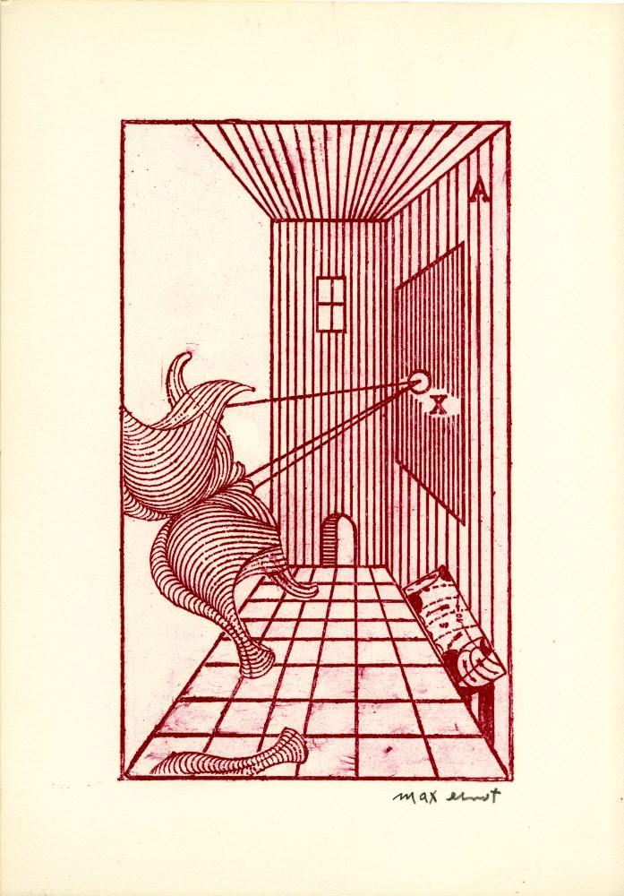 MAX ERNST - Brusberg Dokumente 3 - Color lithograph