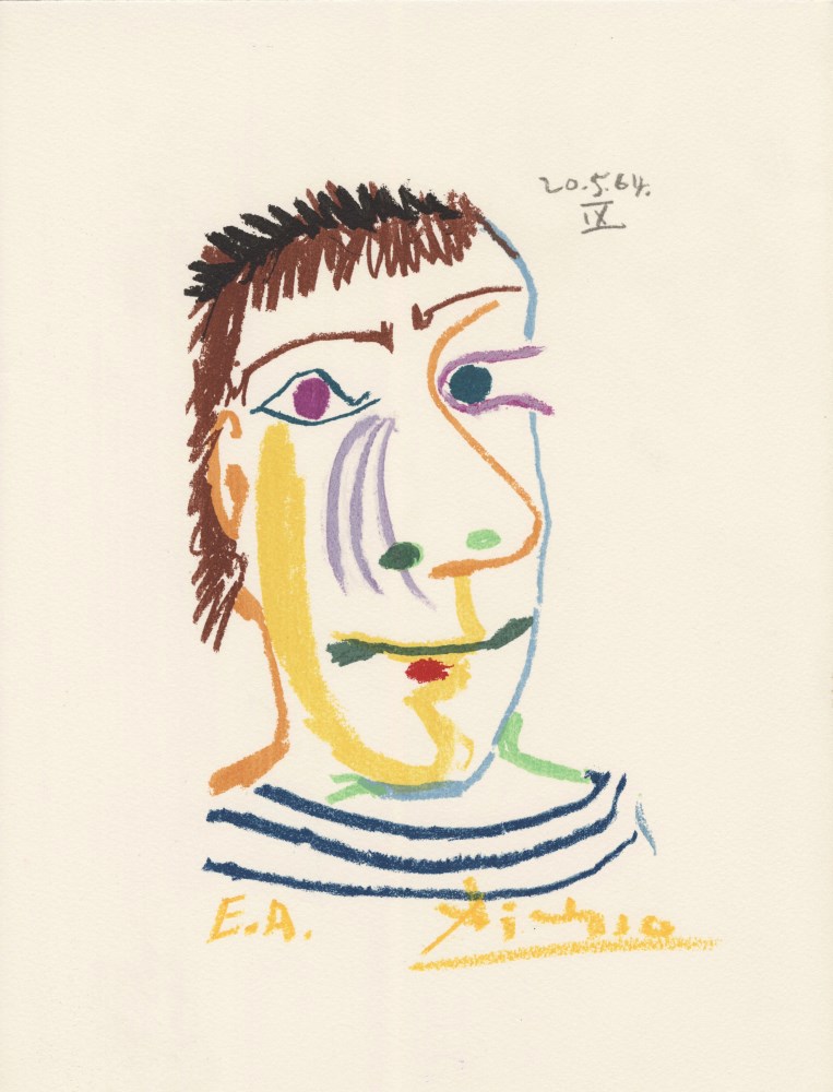 PABLO PICASSO [d'apres] - May 20, 1964 #09 - Original color silkscreen & lithograph