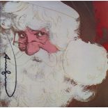 ANDY WARHOL - Santa Claus - Color offset lithograph