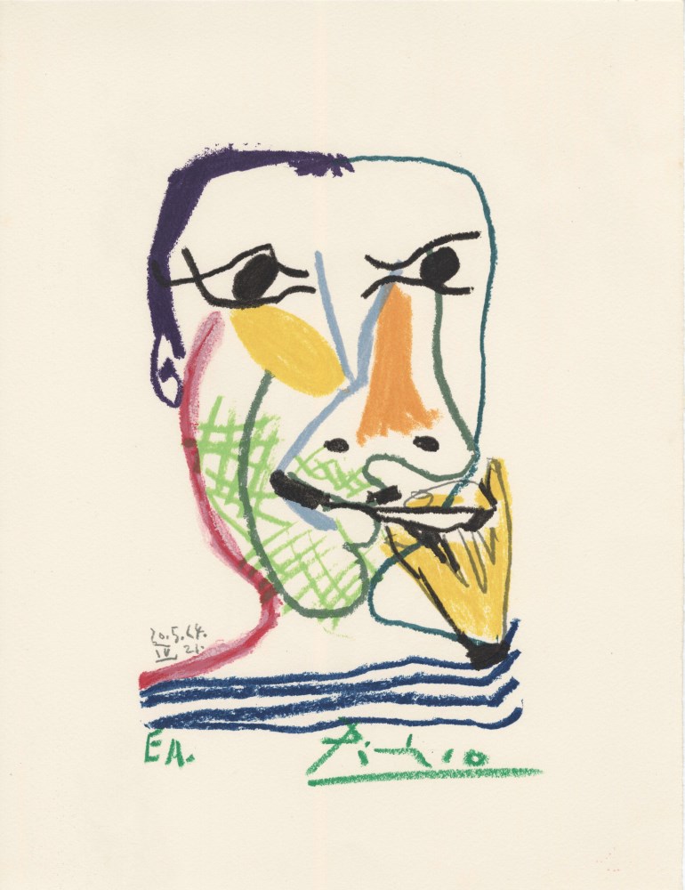 PABLO PICASSO [d'apres] - May 20, 1964 #04 - Original color silkscreen & lithograph