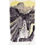 PIERRE BONNARD - Rue vue d'en haut - Original color lithograph