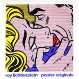 ROY LICHTENSTEIN - Kiss (V) - Original color silkscreen