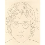 ANDY WARHOL - John Lennon - Pencil on paper