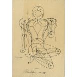 OSKAR SCHLEMMER - Figur - Pen and ink drawing