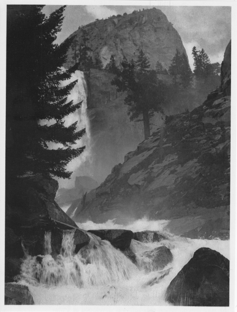 ANSEL ADAMS - Vernal Fall, Yosemite National Park, California - Original photogravure