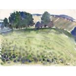 UMBERTO LILLONI [d'apres] - Paesaggio - Original watercolor on paper