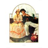 NORMAN ROCKWELL - The Voyager - Original color collotype