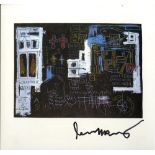 JEAN-MICHEL BASQUIAT - Tar - Color offset lithograph