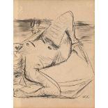 WILLEM DE KOONING - Female Nude - Pen and ink and wash drawing on paper
