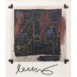 JEAN-MICHEL BASQUIAT - King of Egypt - Color offset lithograph