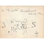LEONARD TSUGUHARU FOUJITA [d'apres] - Le chat "3S" - Ink drawing on paper