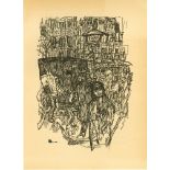 PIERRE BONNARD - Place Clichy II - Original black & white lithograph, after the drawing