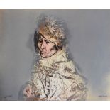 RAFAEL CORONEL - Retrato Funeral - Color offset lithograph