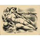 CHARLES I. OKERBLOOM, JR. - Iowa Farm Girl - Lithograph