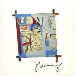 JEAN-MICHEL BASQUIAT - Three Quarters of Olympia Minus the Servant - Color offset lithograph