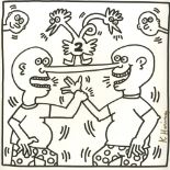 KEITH HARING - Two Heads - Lithograph
