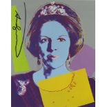 ANDY WARHOL - Queen Beatrix (#3) - Color offset lithograph