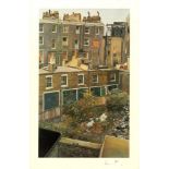 LUCIAN FREUD - Wasteground with Houses, Paddington - Color offset lithograph