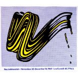 ROY LICHTENSTEIN - Brushstroke - Original color offset lithograph
