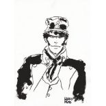 HUGO PRATT - Corto Maltese - Marker drawing on paper