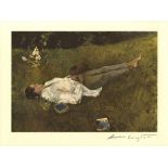 ANDREW WYETH - The Berry Picker - Color offset lithograph