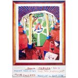DAVID HOCKNEY - Views of Hotel Well III - Color offset lithograph
