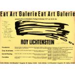 ROY LICHTENSTEIN - Brushstroke: Eat Art Galerie - Original lithograph