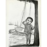 FANNY RABEL - Niño de la Costa - Original lithograph