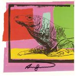 ANDY WARHOL - Komodo Dragon (Monitor Lizard) - Color offset lithograph