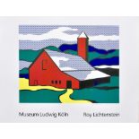 ROY LICHTENSTEIN - Red Barn II - Color silkscreen
