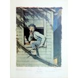 NORMAN ROCKWELL - Tom Sawyer: He Meow'd… - Original color collotype