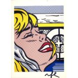 ROY LICHTENSTEIN - Shipboard Girl - Color offset lithograph