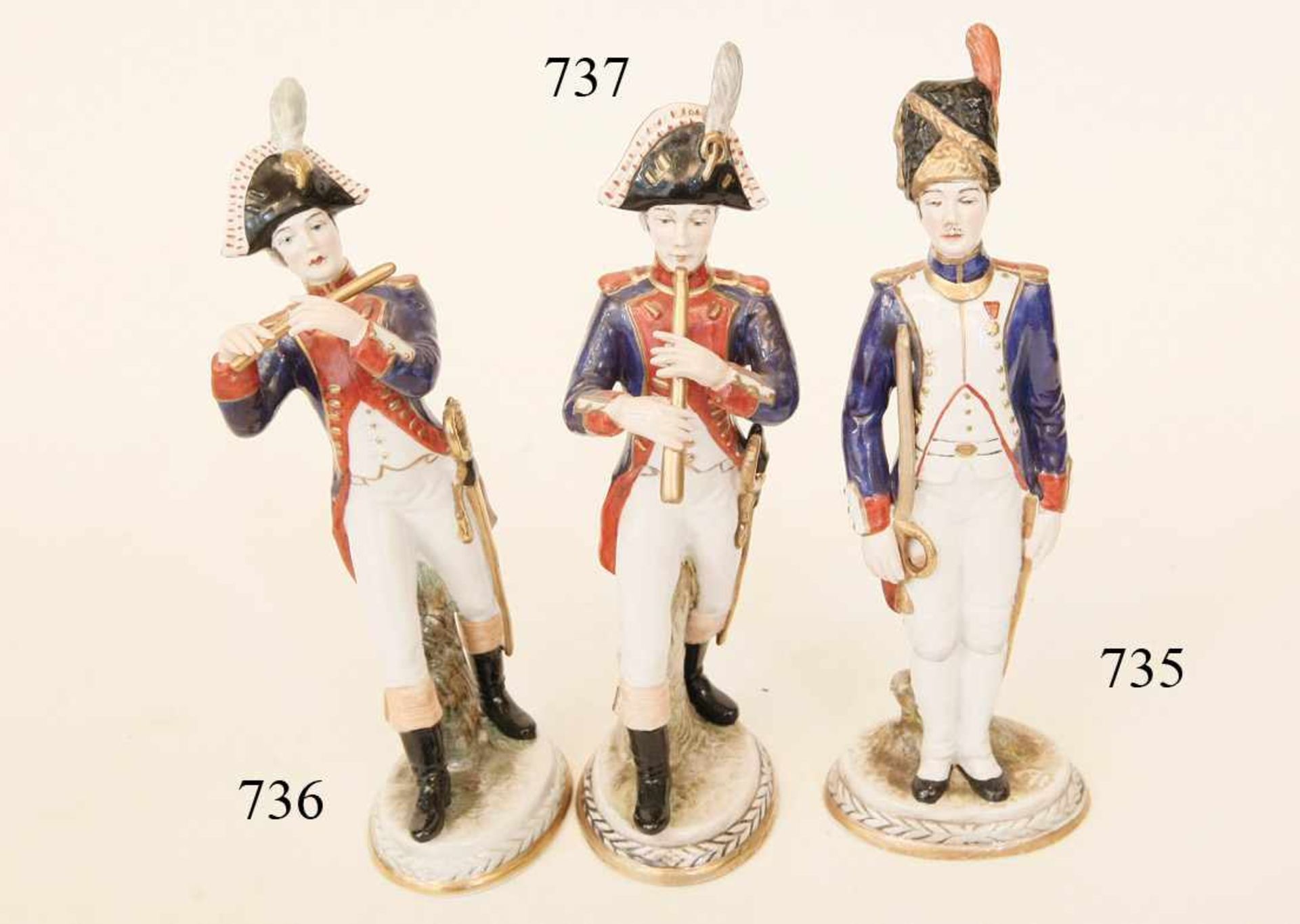 Porzellanfigur Grenadier 1789-1813