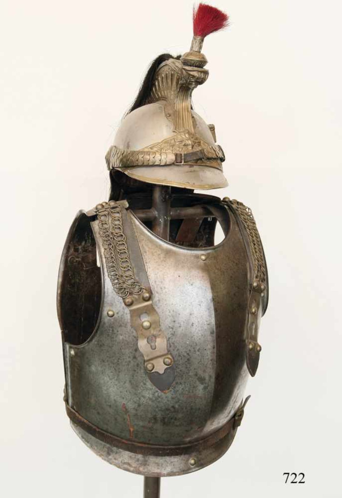 Helm und Kürass für Mannschaften M/1855/91<b