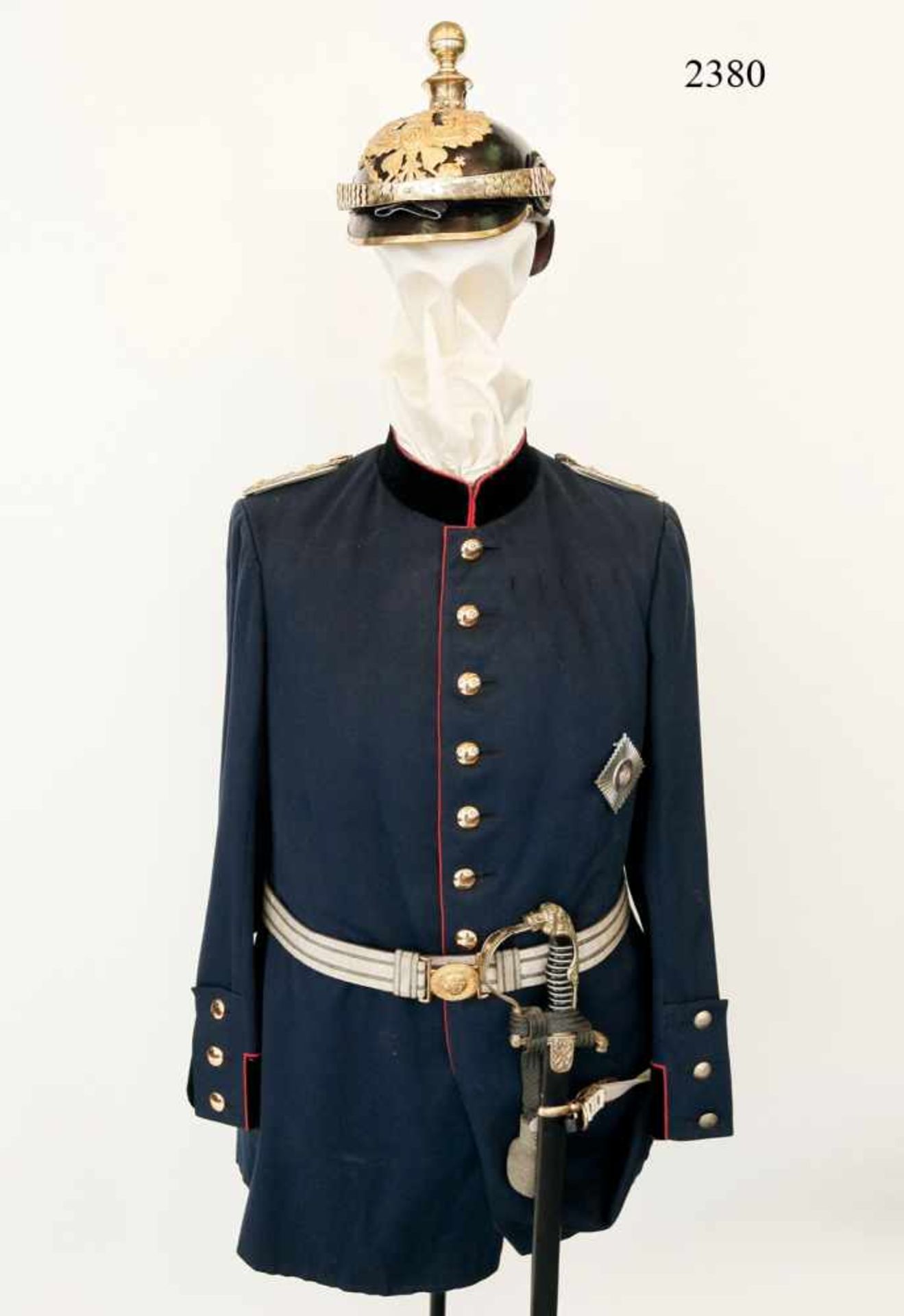 Hessen, Uniform für einen Oberst, Fußartillerie