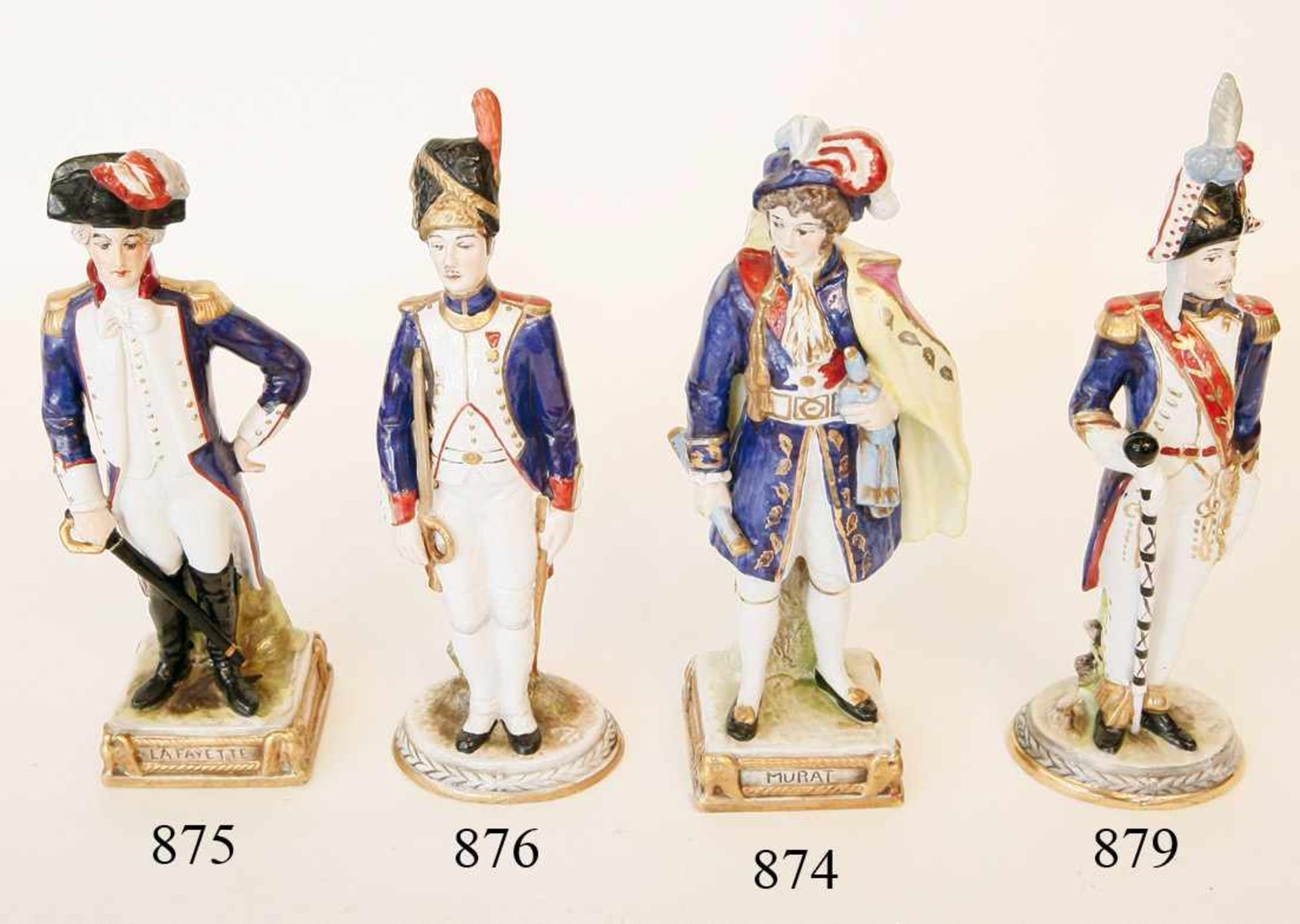 Porzellanfigur General Lafayette